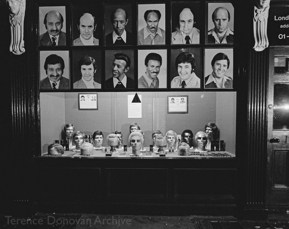 Men's barbers, London, c. 1980