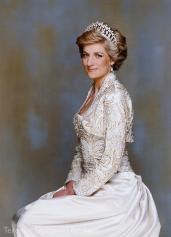 Diana, Princess of Wales, 1990. Photograph Terence Donovan © Terence Donovan Archive