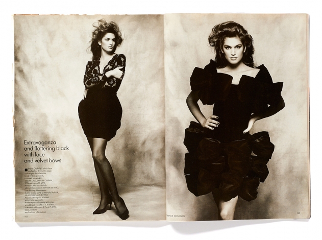 CIndy Crawford by Terence Donovan, British Vogue, August 1988